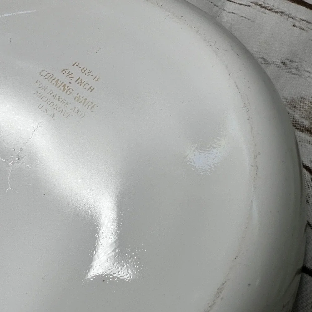 Corning Ware Skillet White Wildflower Floral P-83-B 6.5 Inch